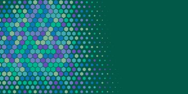 Geometrik soyut Hexagon çoklu Renk Arkaplanı, Geometrik soyut duvar kağıdı iki renkli iki ton Hexagon alt sol köşeden sağ üst köşeye çapraz olarak dağılmıştır
