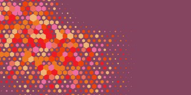 Geometrik soyut Hexagon çoklu Renk Arkaplanı, Geometrik soyut duvar kağıdı iki renkli iki ton Hexagon alt sol köşeden sağ üst köşeye çapraz olarak dağılmıştır