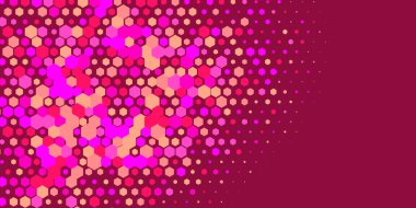 Geometrik soyut Hexagon çoklu Renk Arkaplanı, Geometrik soyut duvar kağıdı iki renkli iki ton Hexagon alt sol köşeden sağ üst köşeye çapraz olarak dağılmıştır