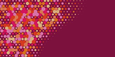 Geometrik soyut Hexagon çoklu Renk Arkaplanı, Geometrik soyut duvar kağıdı iki renkli iki ton Hexagon alt sol köşeden sağ üst köşeye çapraz olarak dağılmıştır