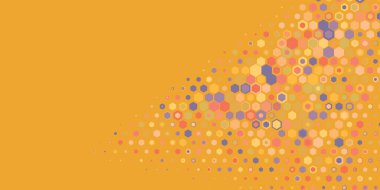 Geometrik Çoklu Boyutlu Altıgen Çoklu Renkli Arkaplan, Geometrik Soyut İki Renkli Duvar Kağıdı Alt sol köşeden sağ üst köşeye çapraz olarak dağılmıştır