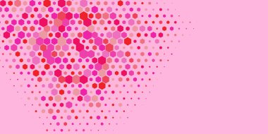 Geometrik Çoklu Boyutlu Altıgen Çoklu Renkli Arkaplan, Geometrik Soyut İki Renkli Duvar Kağıdı Alt sol köşeden sağ üst köşeye çapraz olarak dağılmıştır