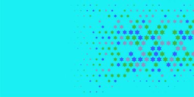 Yıldızlar İki Renkli Soyut Resimler 'i şekillendirir. Renkli yıldızların soyut duvar kağıtları, yıldızlı soyut renkli arkaplanlar. Parlak çok renkli duvar kağıdı sanatı