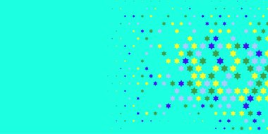 Yıldızlar İki Renkli Soyut Resimler 'i şekillendirir. Renkli yıldızların soyut duvar kağıtları, yıldızlı soyut renkli arkaplanlar. Parlak çok renkli duvar kağıdı sanatı