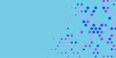 Yıldızlar İki Renkli Soyut Resimler 'i şekillendirir. Renkli yıldızların soyut duvar kağıtları, yıldızlı soyut renkli arkaplanlar. Parlak çok renkli duvar kağıdı sanatı