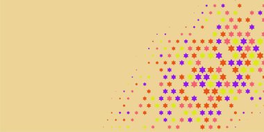 Yıldızlar İki Renkli Soyut Resimler 'i şekillendirir. Renkli yıldızların soyut duvar kağıtları, yıldızlı soyut renkli arkaplanlar. Parlak çok renkli duvar kağıdı sanatı