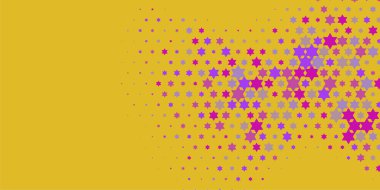 Yıldızlar İki Renkli Soyut Resimler 'i şekillendirir. Renkli yıldızların soyut duvar kağıtları, yıldızlı soyut renkli arkaplanlar. Parlak çok renkli duvar kağıdı sanatı