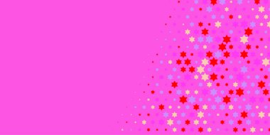 Yıldızlar İki Renkli Soyut Resimler 'i şekillendirir. Renkli yıldızların soyut duvar kağıtları, yıldızlı soyut renkli arkaplanlar. Parlak çok renkli duvar kağıdı sanatı