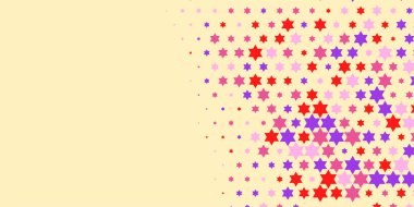 Yıldızlar İki Renkli Soyut Resimler 'i şekillendirir. Renkli yıldızların soyut duvar kağıtları, yıldızlı soyut renkli arkaplanlar. Parlak çok renkli duvar kağıdı sanatı