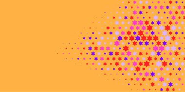 Yıldızlar İki Renkli Soyut Resimler 'i şekillendirir. Renkli yıldızların soyut duvar kağıtları, yıldızlı soyut renkli arkaplanlar. Parlak çok renkli duvar kağıdı sanatı