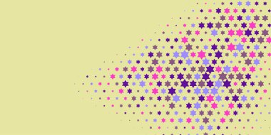 Yıldızlar İki Renkli Soyut Resimler 'i şekillendirir. Renkli yıldızların soyut duvar kağıtları, yıldızlı soyut renkli arkaplanlar. Parlak çok renkli duvar kağıdı sanatı