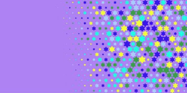 Yıldızlar İki Renkli Soyut Resimler 'i şekillendirir. Renkli yıldızların soyut duvar kağıtları, yıldızlı soyut renkli arkaplanlar. Parlak çok renkli duvar kağıdı sanatı