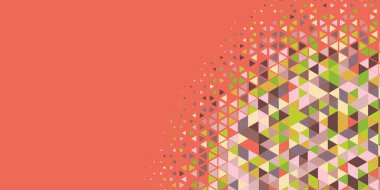 Soyut Üçgen renkli arkaplan veya çokgenler içeren duvar kağıdı üçgen şekiller ve renkler, üçgenler veya uzayın yumuşak rengini kopyalayan çukurluk geometrik şekiller