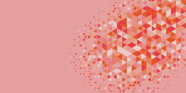 Soyut Üçgen renkli arkaplan veya çokgenler içeren duvar kağıdı üçgen şekiller ve renkler, üçgenler veya uzayın yumuşak rengini kopyalayan çukurluk geometrik şekiller