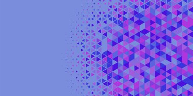 Soyut Üçgen renkli arkaplan veya çokgenler içeren duvar kağıdı üçgen şekiller ve renkler, üçgenler veya uzayın yumuşak rengini kopyalayan çukurluk geometrik şekiller