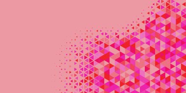 Soyut Üçgen renkli arkaplan veya çokgenler içeren duvar kağıdı üçgen şekiller ve renkler, üçgenler veya uzayın yumuşak rengini kopyalayan çukurluk geometrik şekiller