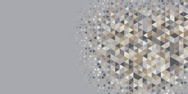 Soyut Üçgen renkli arkaplan veya çokgenler içeren duvar kağıdı üçgen şekiller ve renkler, üçgenler veya uzayın yumuşak rengini kopyalayan çukurluk geometrik şekiller