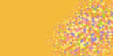 Soyut Üçgen renkli arkaplan veya çokgenler içeren duvar kağıdı üçgen şekiller ve renkler, üçgenler veya uzayın yumuşak rengini kopyalayan çukurluk geometrik şekiller