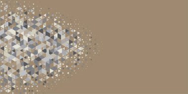 Soyut Üçgen renkli arkaplan veya çokgenler içeren duvar kağıdı üçgen şekiller ve renkler, üçgenler veya uzayın yumuşak rengini kopyalayan çukurluk geometrik şekiller