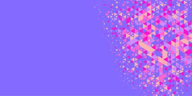 Soyut Üçgen renkli arkaplan veya çokgenler içeren duvar kağıdı üçgen şekiller ve renkler, üçgenler veya uzayın yumuşak rengini kopyalayan çukurluk geometrik şekiller