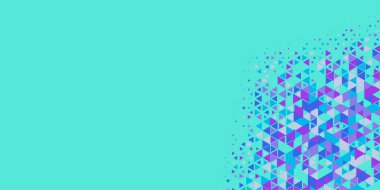 Soyut Üçgen renkli arkaplan veya çokgenler içeren duvar kağıdı üçgen şekiller ve renkler, üçgenler veya uzayın yumuşak rengini kopyalayan çukurluk geometrik şekiller