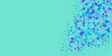 Soyut Üçgen renkli arkaplan veya çokgenler içeren duvar kağıdı üçgen şekiller ve renkler, üçgenler veya uzayın yumuşak rengini kopyalayan çukurluk geometrik şekiller