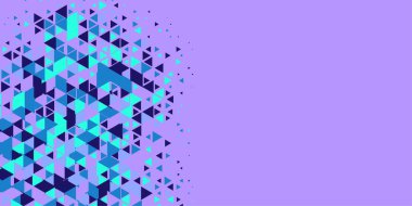 Soyut Üçgen renkli arkaplan veya çokgenler içeren duvar kağıdı üçgen şekiller ve renkler, üçgenler veya uzayın yumuşak rengini kopyalayan çukurluk geometrik şekiller