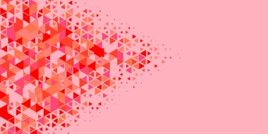 Soyut Üçgen renkli arkaplan veya çokgenler içeren duvar kağıdı üçgen şekiller ve renkler, üçgenler veya uzayın yumuşak rengini kopyalayan çukurluk geometrik şekiller