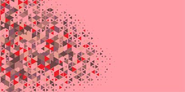 Soyut Üçgen renkli arkaplan veya çokgenler içeren duvar kağıdı üçgen şekiller ve renkler, üçgenler veya uzayın yumuşak rengini kopyalayan çukurluk geometrik şekiller