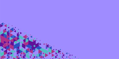 Soyut Üçgen renkli arkaplan veya çokgenler içeren duvar kağıdı üçgen şekiller ve renkler, üçgenler veya uzayın yumuşak rengini kopyalayan çukurluk geometrik şekiller