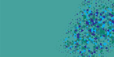 Soyut Üçgen renkli arkaplan veya çokgenler içeren duvar kağıdı üçgen şekiller ve renkler, üçgenler veya uzayın yumuşak rengini kopyalayan çukurluk geometrik şekiller