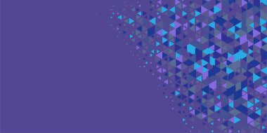 Soyut Üçgen renkli arkaplan veya çokgenler içeren duvar kağıdı üçgen şekiller ve renkler, üçgenler veya uzayın yumuşak rengini kopyalayan çukurluk geometrik şekiller