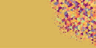 Soyut Üçgen renkli arkaplan veya çokgenler içeren duvar kağıdı üçgen şekiller ve renkler, üçgenler veya uzayın yumuşak rengini kopyalayan çukurluk geometrik şekiller