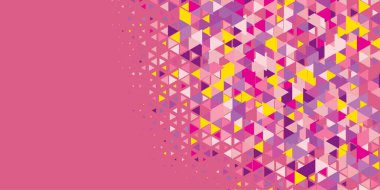 Soyut Üçgen renkli arkaplan veya çokgenler içeren duvar kağıdı üçgen şekiller ve renkler, üçgenler veya uzayın yumuşak rengini kopyalayan çukurluk geometrik şekiller