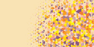 Soyut Üçgen renkli arkaplan veya çokgenler içeren duvar kağıdı üçgen şekiller ve renkler, üçgenler veya uzayın yumuşak rengini kopyalayan çukurluk geometrik şekiller