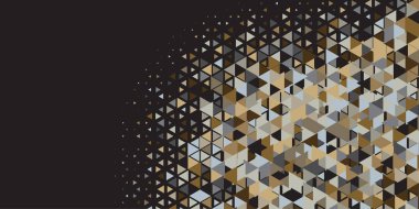 Soyut Üçgen renkli arkaplan veya çokgenler içeren duvar kağıdı üçgen şekiller ve renkler, üçgenler veya uzayın yumuşak rengini kopyalayan çukurluk geometrik şekiller