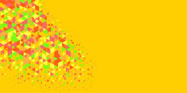 Soyut Üçgen renkli arkaplan veya çokgenler içeren duvar kağıdı üçgen şekiller ve renkler, üçgenler veya uzayın yumuşak rengini kopyalayan çukurluk geometrik şekiller