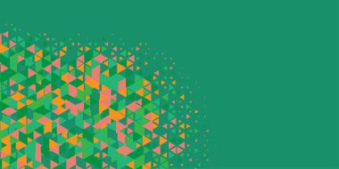 Soyut Üçgen renkli arkaplan veya çokgenler içeren duvar kağıdı üçgen şekiller ve renkler, üçgenler veya uzayın yumuşak rengini kopyalayan çukurluk geometrik şekiller