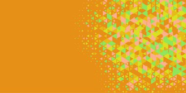 Soyut Üçgen renkli arkaplan veya çokgenler içeren duvar kağıdı üçgen şekiller ve renkler, üçgenler veya uzayın yumuşak rengini kopyalayan çukurluk geometrik şekiller