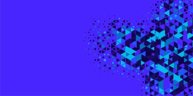 Soyut Üçgen renkli arkaplan veya çokgenler içeren duvar kağıdı üçgen şekiller ve renkler, üçgenler veya uzayın yumuşak rengini kopyalayan çukurluk geometrik şekiller