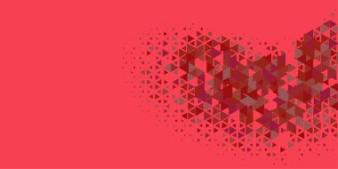 Soyut Üçgen renkli arkaplan veya çokgenler içeren duvar kağıdı üçgen şekiller ve renkler, üçgenler veya uzayın yumuşak rengini kopyalayan çukurluk geometrik şekiller