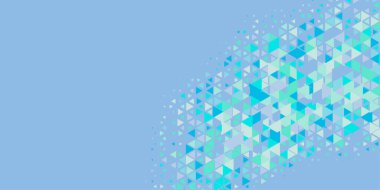 Soyut Üçgen renkli arkaplan veya çokgenler içeren duvar kağıdı üçgen şekiller ve renkler, üçgenler veya uzayın yumuşak rengini kopyalayan çukurluk geometrik şekiller