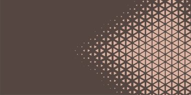 Siyah arkaplan üzerinde soyut modern renkli üçgenler, metin üçgeni için kopya alanı, Soyut Sancak arka planı yumuşak renk gölgeleri, renkli üçgenlerle soyut arkaplan