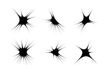 Soyut Parıltı Şekli Sembol İmza resim sembolü görsel illüstrasyon