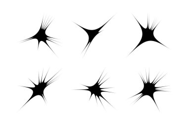 Soyut Parıltı Şekli Sembol İmza resim sembolü görsel illüstrasyon