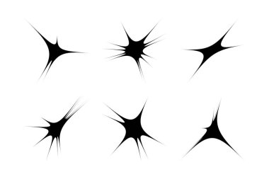 Soyut Parıltı Şekli Sembol İmza resim sembolü görsel illüstrasyon