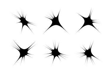 Soyut Parıltı Şekli Sembol İmza resim sembolü görsel illüstrasyon