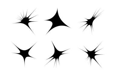 Soyut Parıltı Şekli Sembol İmza resim sembolü görsel illüstrasyon