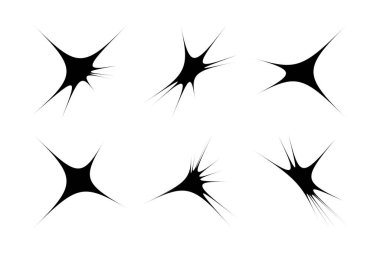 Soyut Parıltı Şekli Sembol İmza resim sembolü görsel illüstrasyon