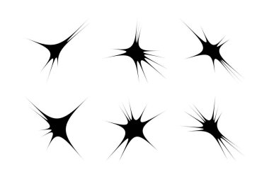 Soyut Parıltı Şekli Sembol İmza resim sembolü görsel illüstrasyon